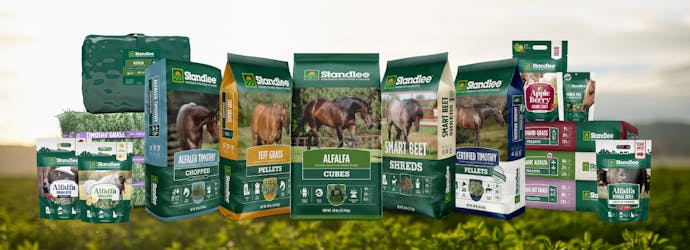 Standlee reveals new look forage packaging for horses.