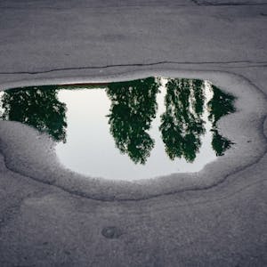 Puddle of water